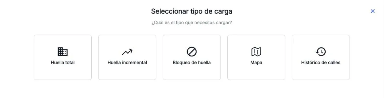 Choosing the load type